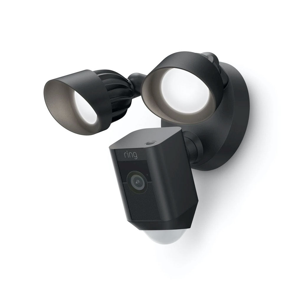 Cámara Seguridad Exterior Ring Floodlight Cam Pro - 4K, Zoom 10x, Focos 2000 Lúmenes, Resistente